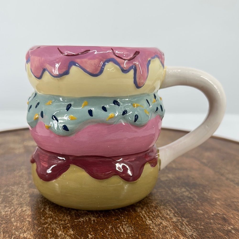 Donut Stack Mug Set of 2 Ceramic Coffee Tea Earthenware Room Essentials Target